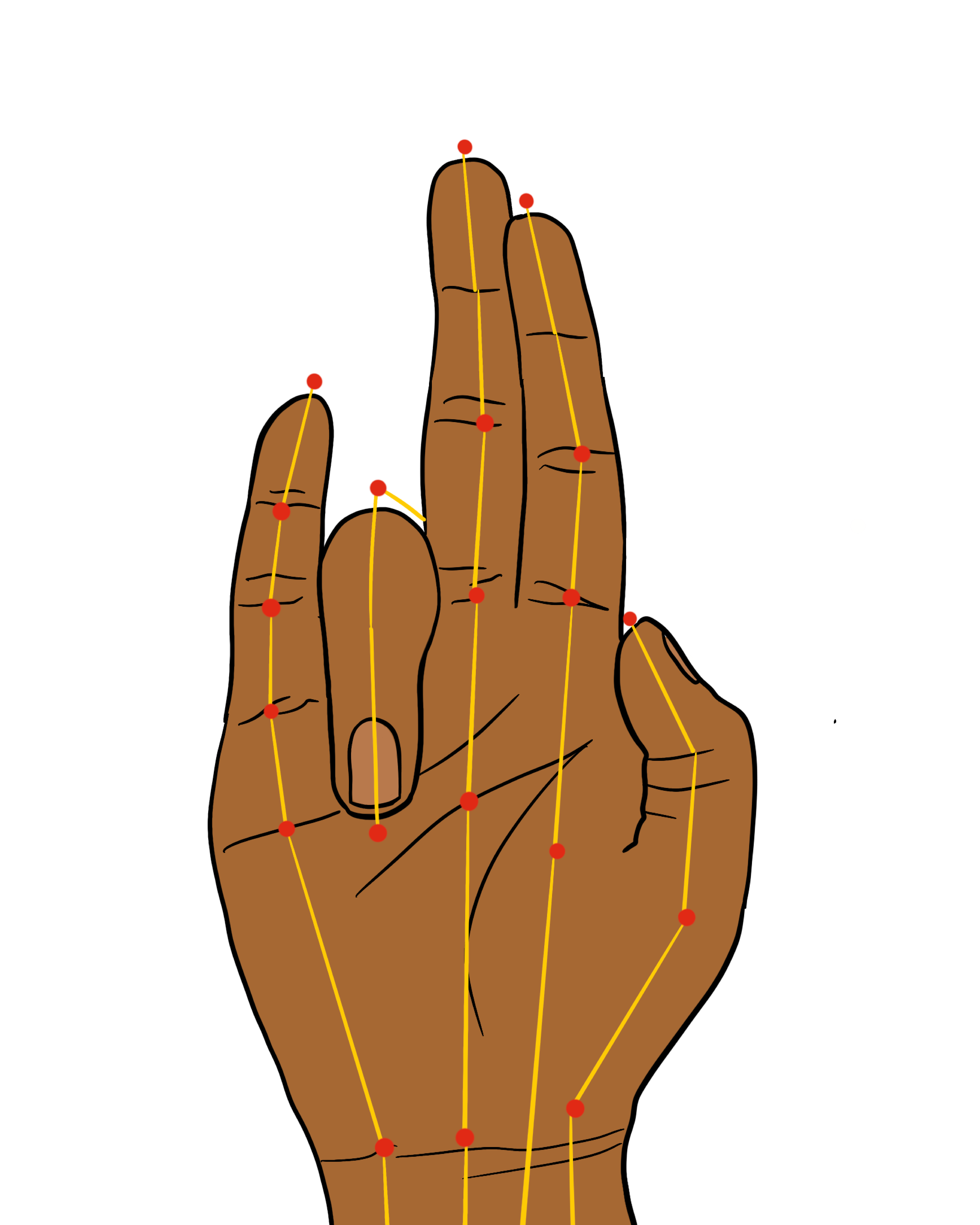 Thripathaakam hand gesture